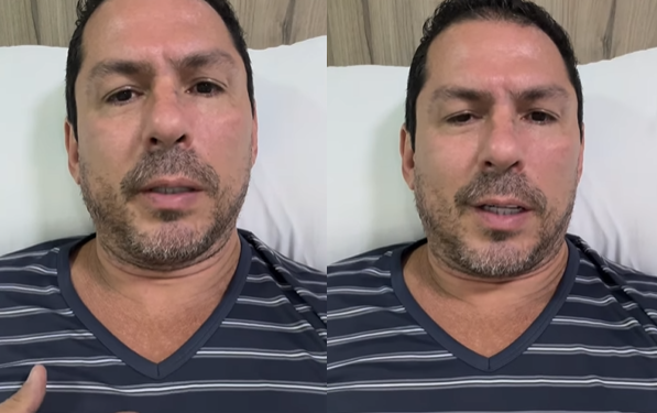 O ex-deputado federal disse que sentiu uma dor e só pela noite buscou atendimento. Foto: Reprodução