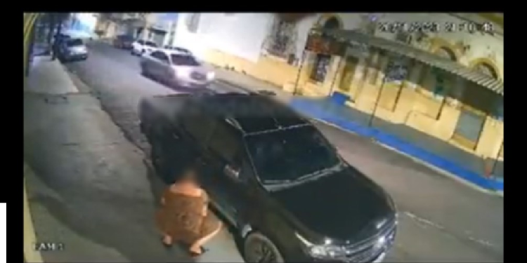 O caso aconteceu em frente a um escritório jurídico. Foto: Reprodução