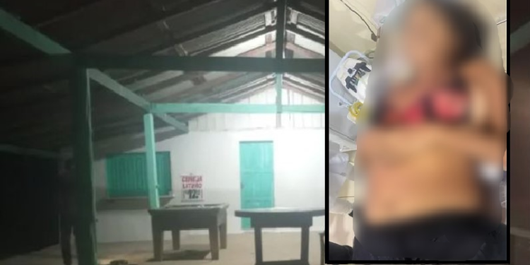 A mulher morreu a caminho do hospital. Foto: Reprodução