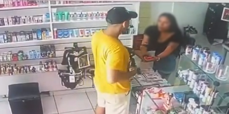 As câmeras flagraram o momento do crime. Foto: Reprodução