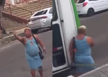 A celebridade amazonense saiu bufando. Foto: Reprodução