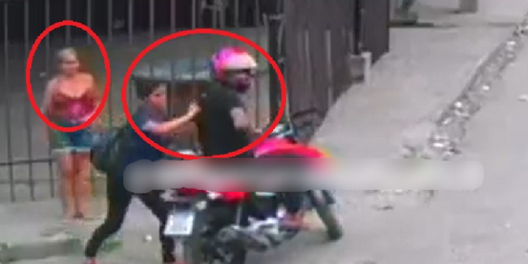 A ação foi muto rápida e registrada por câmeras. Foto: Reprodução