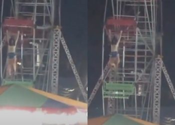 A menina na imagem, de 11 anos, já foi liberada do hospital, mas a amiga continua hospitalizada. Foto: Reprodução