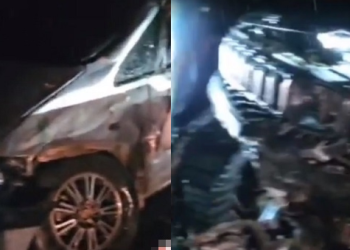 O acidente ocorreu no início da madrugada. Foto: Reprodução