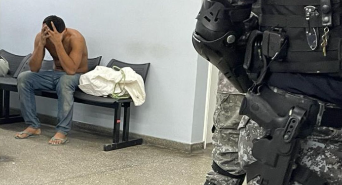 O homem foi salvo por policiais da Rocam. Foto: Reprodução