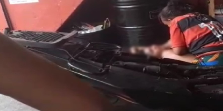 A mulher foi socorrida pelo Samu. Foto: Reprodução