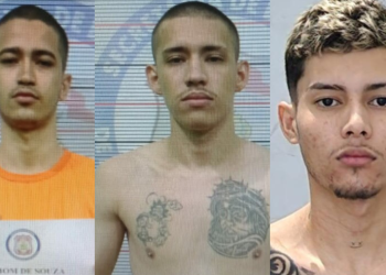 O trio já era conhecido da polícia e seria do CV. Foto: Reprodução