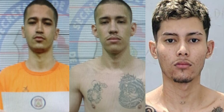 O trio já era conhecido da polícia e seria do CV. Foto: Reprodução
