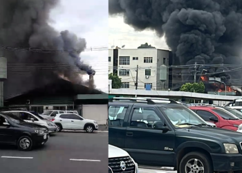 Trânsito lento na região. Foto: Reprodução