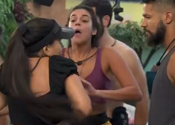 A paraense gritou muito durante a discussão. Foto: Reprodução