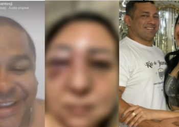 O advogado parecia conhecer tanto o casal como a vítima e defendeu a agressão. Foto: Reprodução