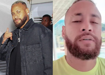 O jogador está sendo criticado desde que apareceu com o rosto bastante redondo na festa de Romário. Foto: Divulgação