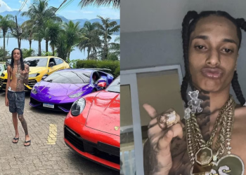 Filho de Marcinho VP, um dos líderes do Comando Vermelho, no Rio de Janeiro, ele circula por ambientes de luxo. Foto: Reprodução