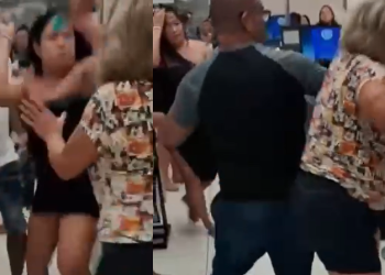 Babado, confusão e gritaria em loja do Centro da cidade. Foto: Reprodução