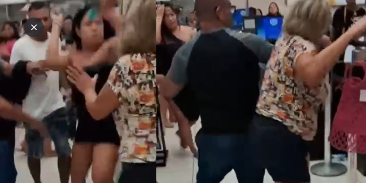 Babado, confusão e gritaria em loja do Centro da cidade. Foto: Reprodução