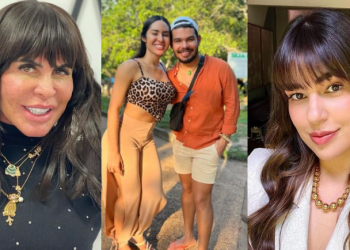 Gretchen, Vyni e Vivian têm feito postagens nas redes sociais. Foto: Reprodução