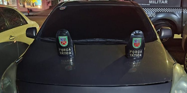 O suspeito foi preso após perseguição. Foto:  Divulgação/SSP-AM