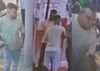 Os indivíduos usaram o documento com o nome de um cliente do banco. Foto: Reprodução