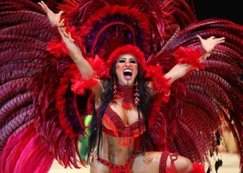 Isabelle é cunhã-poranga do Garantido desde 2018. Foto: Reprodução