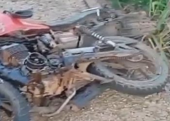 O acidente ocorreu na PB-097, no município de Alagoa Nova, na Paraíba. Foto: Reprodução