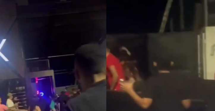 A briga aconteceu na frente da boate Rox. Foto: Reprodução