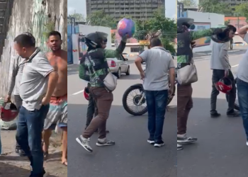 Motoristas e motociclistas ficaram revoltados. Foto: Reprodução