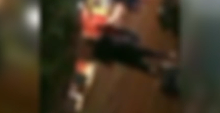 Ele foi acertado com um golpe de terçado. Foto: Reprodução