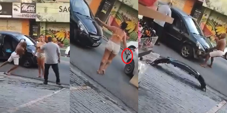 O caso ocorreu em São Paulo, no último domingo (25), e foi filmado. Foto: Reprodução