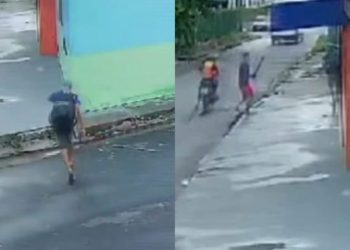 A vítima foi atingida com seis pauladas na costa. Foto: Reprodução