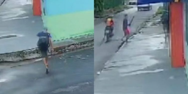 A vítima foi atingida com seis pauladas na costa. Foto: Reprodução