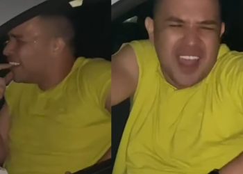 O homem foi encaminhado ao Centro Integrado de Operações em Segurança Pública (CIOSP). Foto: Reprodução