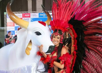 Isabelle já dança há 17 anos, sendo 10 no Garantido. Foto: Reprodução