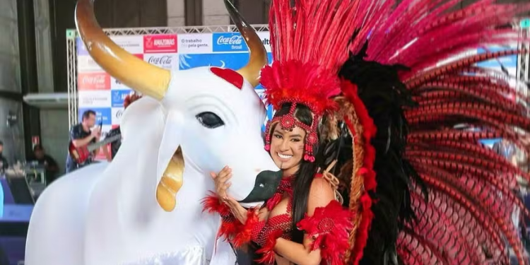 Isabelle já dança há 17 anos, sendo 10 no Garantido. Foto: Reprodução