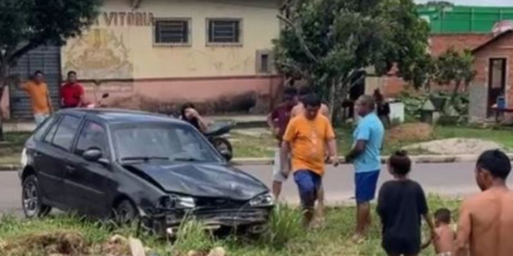 Ela estava numa motocicleta junto com o esposo. Foto: Reprodução