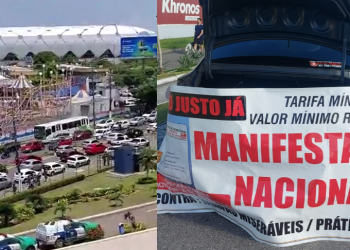 A avenida das Torres e Mário Ypiranga foram uma das percorridas. Foto: Reprodução