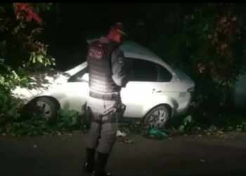 O corpo da vítima apresentava duas facadas. Foto: Reprodução