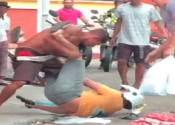 Um vídeo mostra toda a confusão que seria por vingança. Foto: Reprodução