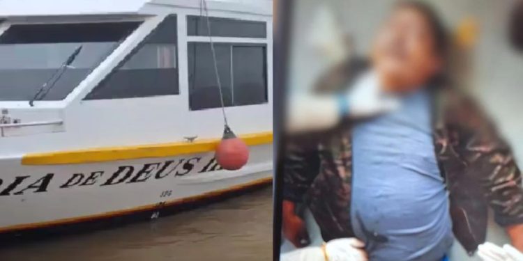 Lancha para no trajeto a Tabatinga após passageiros encontrarem homem morto no banheiro