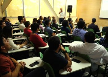 A aula ocorreu na Escola de Contas Públicas (ECP). Foto: Ana Cláudia Jatahy/ ECP