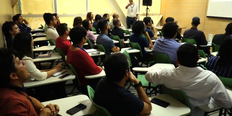 A aula ocorreu na Escola de Contas Públicas (ECP). Foto: Ana Cláudia Jatahy/ ECP