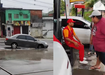 O acidente aconteceu na manhã desta sexta-feira (12). Foto: Reprodução