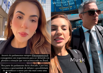 Ela informou que entrou no parlamento europeu por meio do deputado ultradireitista Herman Tertsch, de família nazista. Foto: Divulgação