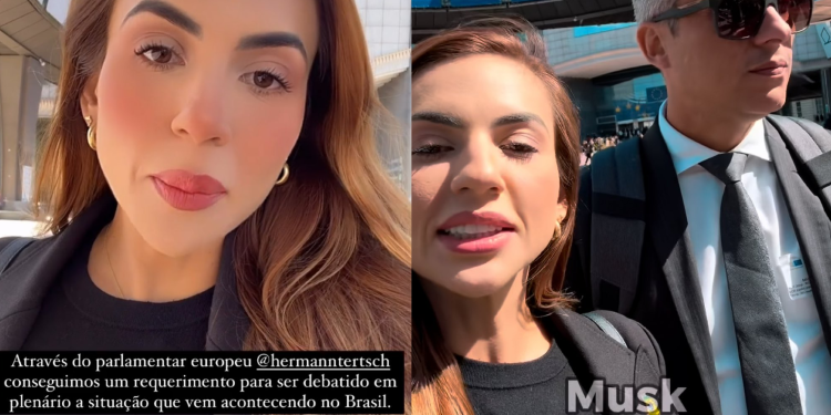 Ela informou que entrou no parlamento europeu por meio do deputado ultradireitista Herman Tertsch, de família nazista. Foto: Divulgação