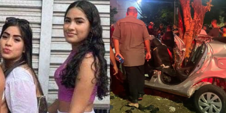 Vitória Nathalia de Souza, de 18 anos, e Maria Paula Marinho de Souza, de 15 anos, morreram no local. Foto: Reprodução