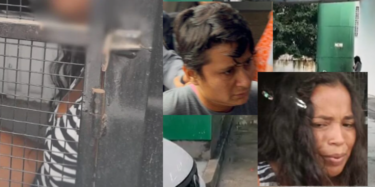 Lismara, de cabelo curto e blusa cinza alegou inocência. Foto: Reprodução