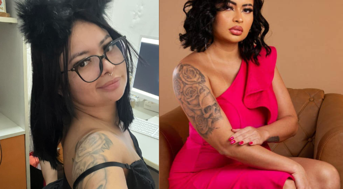 Raquel Araújo mora em Manaus e viralizou ao andar de moto de fio-dental. Foto: Reprodução