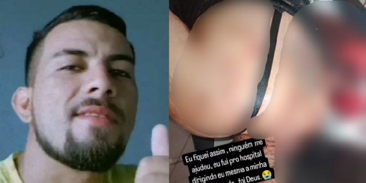 A agressão ocorreu com ela em cima de uma motocicleta. Foto: Reprodução