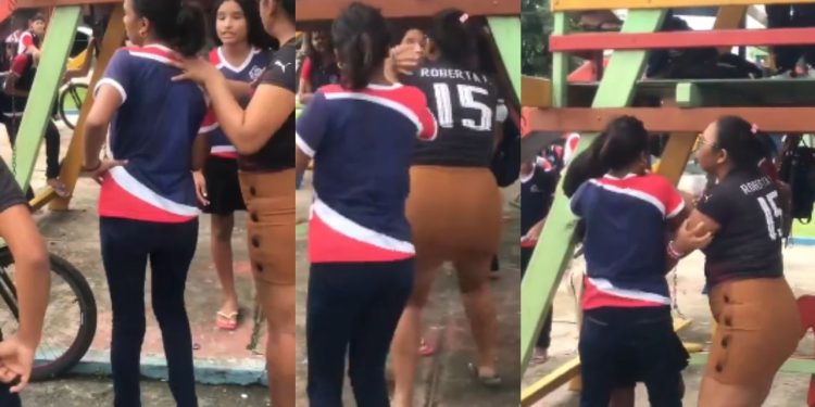 Vídeo: mãe paraense enforca adolescente que estava brigando com a sua filha na escola