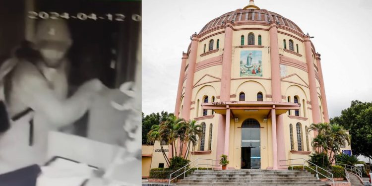 Sem temor a Deus, bandido invade Santuário Nossa Senhora de Fátima e furta dinheiro