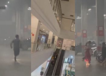Vídeos mostram desespero de clientes e trabalhadores dentro do Shopping Ponta Negra durante incêndio